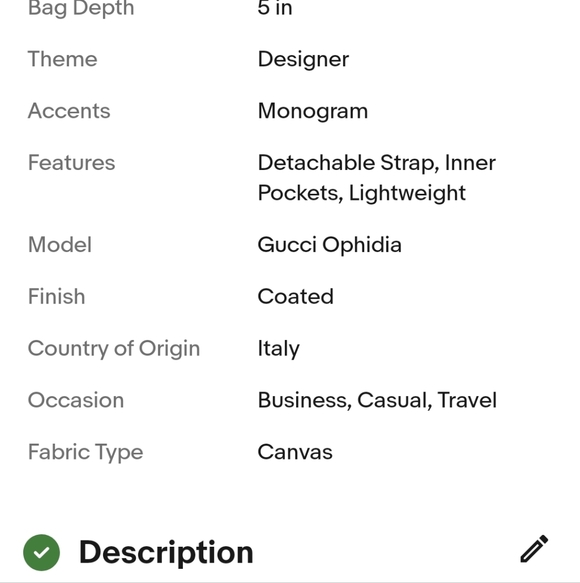 Vintage Gucci Navy Monogram Ophidia Coated Canvas Satchel - Picture 16 of 16